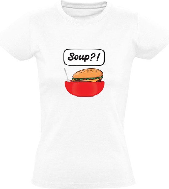 Soup?! Women's T-shirt - White - Size S