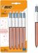 BIC Rose Gold 4 Kleuren- Balpennen met Kliksysteem en Medium Punt - 5 Stuks