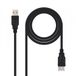 USB 2.0-kabel, type A/M-A/H, zwart, 3,0 m lengte