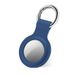 SBS TEAIRTAGCASEB Étui AirTag Bleu Silicone avec Porte-clés