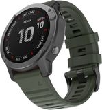 By Qubix Qubix Garmin Epix Pro Gen 2 (51mm) / Quatix 7X / 6X & Tactix 7 (pro) 26mm Quickfit Siliconen bandje Leger groen