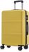 YONSLY Handbagage Koffer - 66cm - 66 L - Cijferslot - 360° Draaibare Wielen - Trolley - Geel