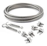 Set DQ-PP STAALKABEL SET - 4 mm - 10 m - Roestvrij Staal