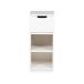 Mavis Aoko table de nuit laqué blanc 72 cm 1 tiroir