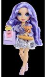 Rainbow High, "Pretty in Paris" Violet pop, 27 cm, inclusief accessoires en dieren