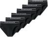 Schiesser Heren rio-slip / onderbroek 6 pack 95/5 Cotton Zwart Maat L