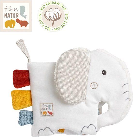 Fehn fehnNATUR Soft Book elephant - Multikleur - 0+ jaar