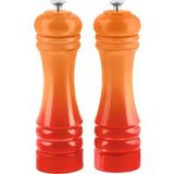 SILVERCREST® Set de moulins à sel et à poivre, 21 cm (orange)