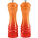 SILVERCREST® Set de moulins à sel et à poivre, 21 cm (orange)