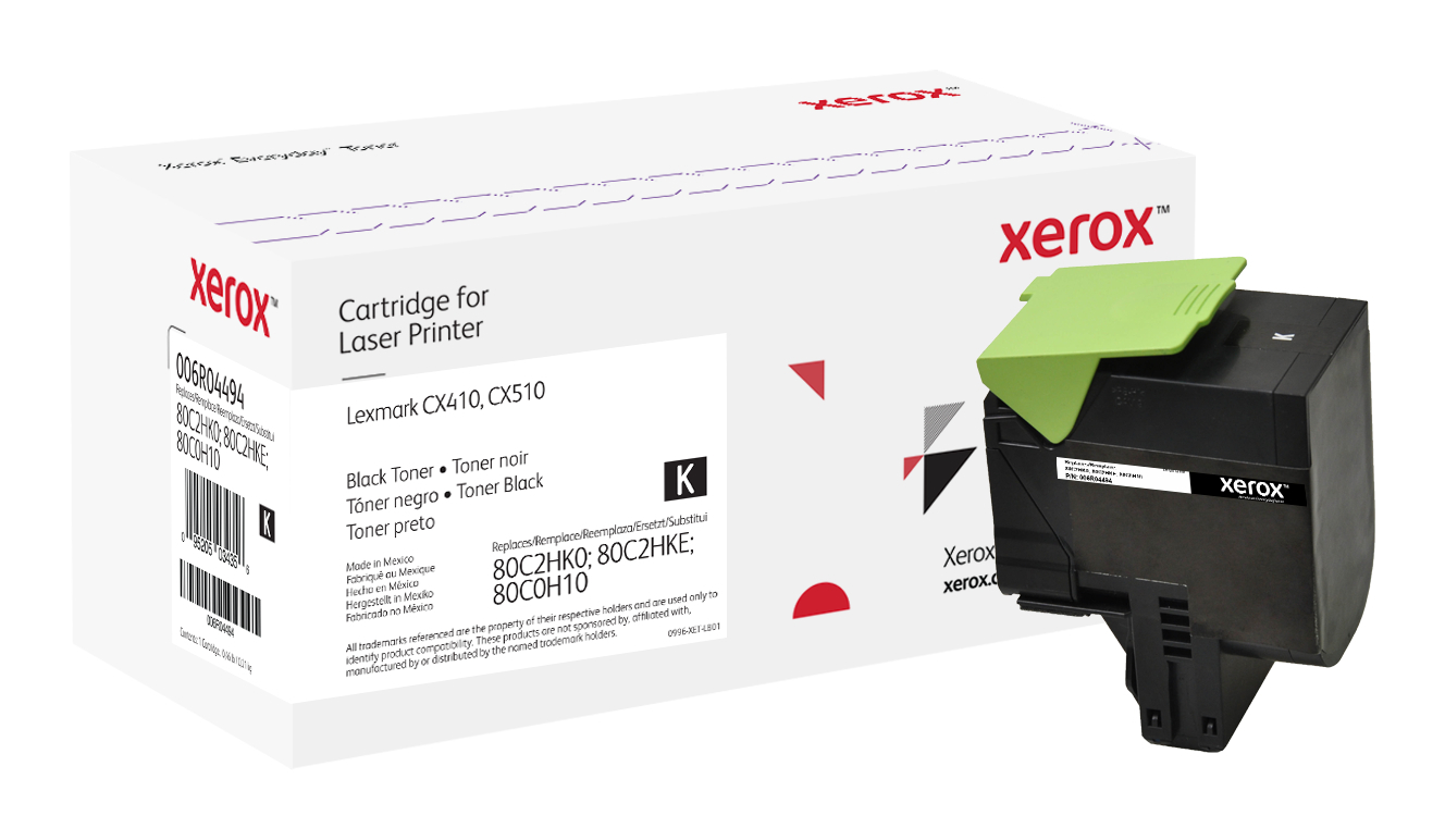 Xerox Everyday Zwart Toner vervangt de Lexmark 80C2HK0; 80C2HKE; 80C0H10, Hoog rendement