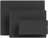 OrangeCartB.V Tapis de séchage sans silicones pour armoires de cuisine, set de trois, noir, modèle 2