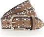 Vanzetti Leren Riem Belt 35MM W80 L.brown Lichtbruin