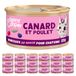 Edgard & Cooper Stukjes van saus voor gesteriliseerde kittens, (eend en kip 18 x 85 g), nat voer zonder granen, eiwitrijke pasta, zonder suiker