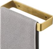 Merkloos / Sans marque Goud Aluminium Handdoekhouder - Handdoekring - Badkamer Organiseren - Zelfklevende Montage - 20 CM