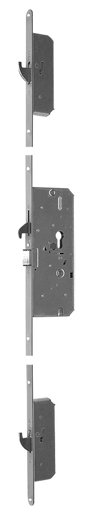 Nemef 4917 81-84 Veiligheidsmeerpuntssluiting | krukbediend krukvrijloop/OneShot | SKG*** | DM65mm | PC72mm | voorplaat staal verzinkt 20x1950mm