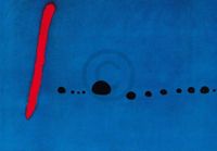 Your Decoration B.V. Impression d'art Joan Miro - Bleu II 100x70cm