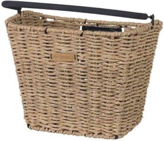 Basil Bremen Rattan Look Be/Kf Fietsmand - Seagrass