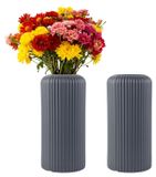 Set de 2 Vases en Plastique Modernes pour Décoration Florale