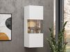 AVATAR Armoire murale 1 porte blanc avec led