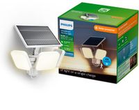 Philips LED Philips UltraEfficient Zyren Wandlamp - Solar Beveiligingslamp - Floodlight - Bewegingssensor - Wit