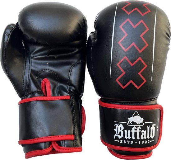 Buffalo Winner Bokshandschoenen - Zwart/Rood - 10oz - Unisex