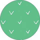 Bonateks Ronde digitaal bedrukte muismat, antislip onderkant, voor kantoor en thuis, diameter: 22 cm