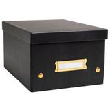 Exacompta Set van 5 Neo Deco opbergdozen - Zwart - DIN A5
