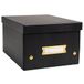 Exacompta Set van 5 Neo Deco opbergdozen - Zwart - DIN A5