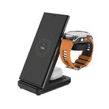 FIXED FIXPOS-GA-BK Station de recharge sans fil 3-en-1 - Noir