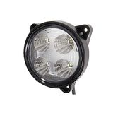 HELLA 1G0 996 376-141 LED-Werklamp - Modul 70 Gen. III - 24/12V - 800lm - Inbouw/Schroefaansluiting - 3-puntbevestiging - Omgevingsverlichting - Kabel: 1500mm - Stekker: AMP