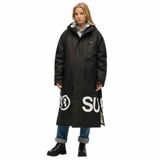 Superdry Dames Omkleedjas Zwart/Wit