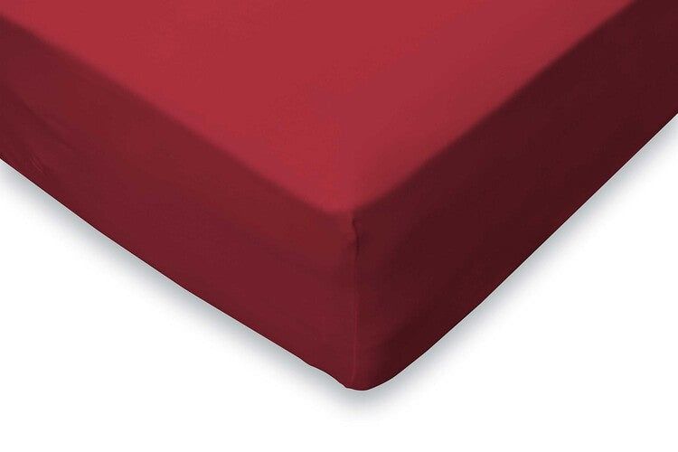 Lion Beddenshop Elegance Jersey Katoenen Hoeslaken - Rood - 160x210/220 cm