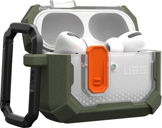 Urban Armor Gear Plasma Series Hoes voor oplaaddoos draadloze oordopjes - Polycarbonaat, TPU - Grijs, Olijf