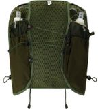 ENDURANCE gilet de course, taille L, noir, incluant des flacons souples, matière respirante