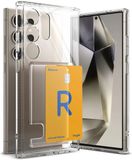 Ringke Fusion Card | Hoesje Geschikt voor Samsung Galaxy S24 Ultra | Back Cover met Kaarthouder | Transparant