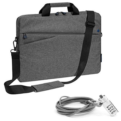 Pedea "Fashion" notebooktas 13,3 inch mit Schloss grijs/blauw