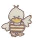 HKM 10231269 patches, stof, wit, één maat