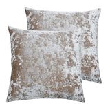 Paoletti Verona veren gevulde kussens (Twin Pack), Oester, 55 x 55 cm