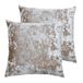 Paoletti Verona veren gevulde kussens (Twin Pack), Oester, 55 x 55 cm