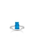 Thomas Sabo Ring TR2459-052-1-54 925 zilver Blauw Maat 54