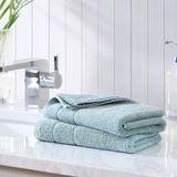 Tommy Bahama - Handdoeken, absorberende en vervagingsbestendige katoenen handdoekenset, modieuze badkamerdecoratie (Island Retreat Bay Blue, 2-delig)