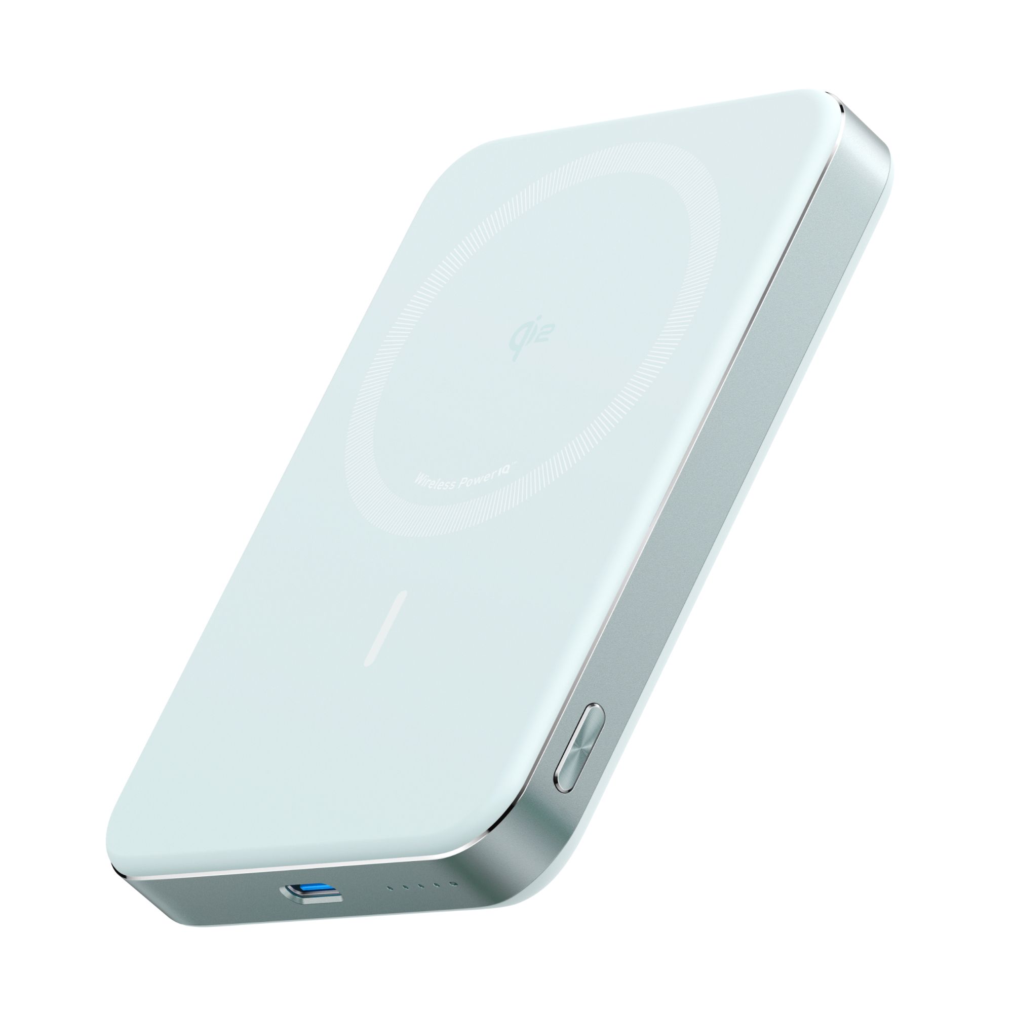 Anker MagGo Powerbank, ultra slanke 10.000 mAh magnetische accu, Qi2-gecertificeerd, draagbaar, 15 W ultra-snelle MagSafe-compatibele oplader, ergonomisch design, alleen voor iPhone 17/16/15/14