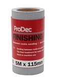 ProDec 5 m rol 400 korrel super fijn schuurpapier voor tussenschuren en voor het schuren in de auto-industrie - 115 mm brede rol schuurpapier geschikt voor machine- en handschuurmachines