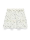Vero Moda VMTRINE NW SHORT SKIRT WVN NOOS Rok Gebloemd Biologisch katoen Regular Waist Kort Snow White Vrouwen