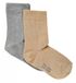 Minymo Chaussettes basses junior Coton Gris/jaune Taille 15-18 2 paires