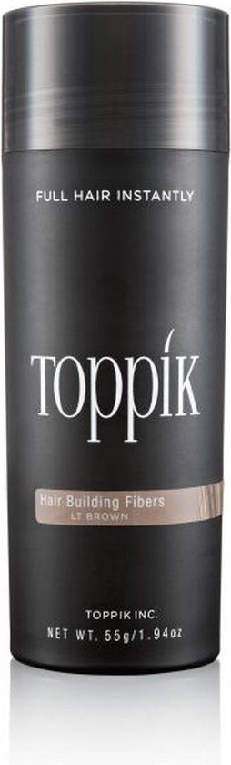 Toppik Hair Building Fibers Lichtbruin - 55 gram - Haarverdikker