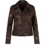 Oakwood Leren jas voor vrouwen ED Gold Stars