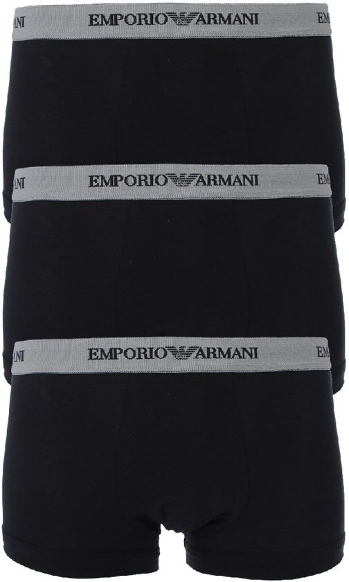 Emporio Armani Trunk boxershorts Sportonderbroek - Maat M - Mannen - zwart/grijs