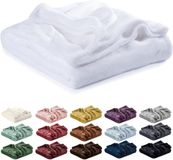 Lavea® Fleece Deken 180x220 cm – 2-persoons, Wit