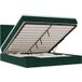 Maison Exclusive - Cadre de lit ottoman avec matelas vert foncé 180x200cm velours